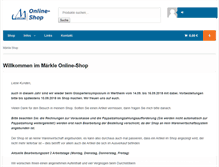 Tablet Screenshot of maerkle-shop.de
